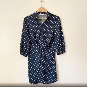 Zara Polka Dot Shirt Dress, Size S, Good Condition